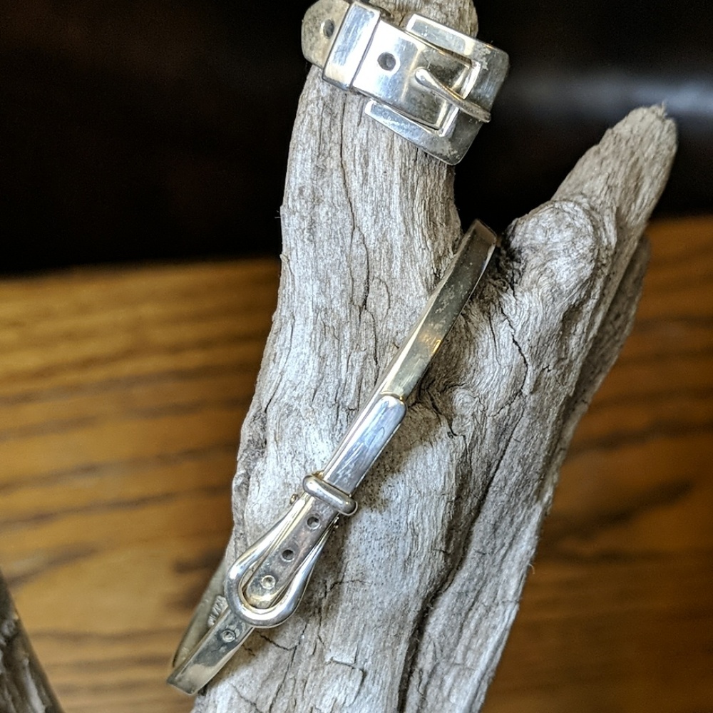 Sterling silver Buckle ring and bracelet